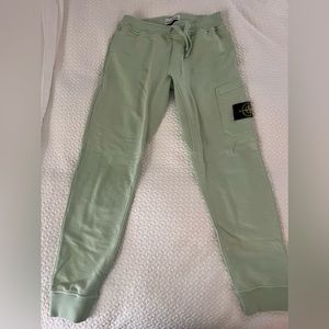 Stone Island ( mens/unisex ) light mint green size Small joggers. 100% cotton